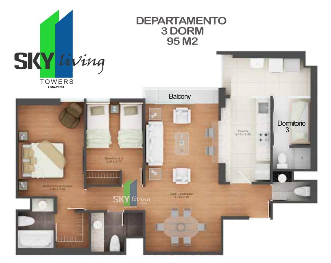 Skyliving Towers Apartments - Peru ลิมา ภายนอก รูปภาพ